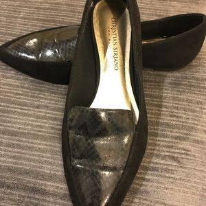 Black Christian Siriano flats